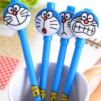 韓國文具用品創意卡通中性筆可愛叮當貓兒童小學生水筆獎品機器貓